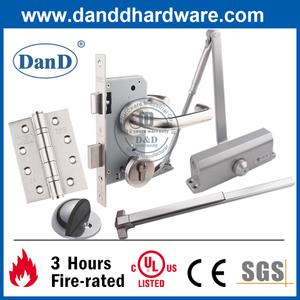 CE UL de acero inoxidable Security Fire Rated Puerta Hardware-DDDH001