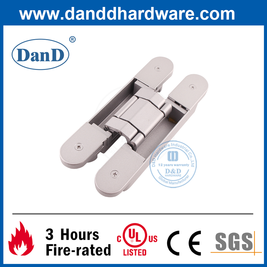Aleación de zinc de alta resistencia de la puerta oculta 3D para puertas interiores-DDCH008-G80